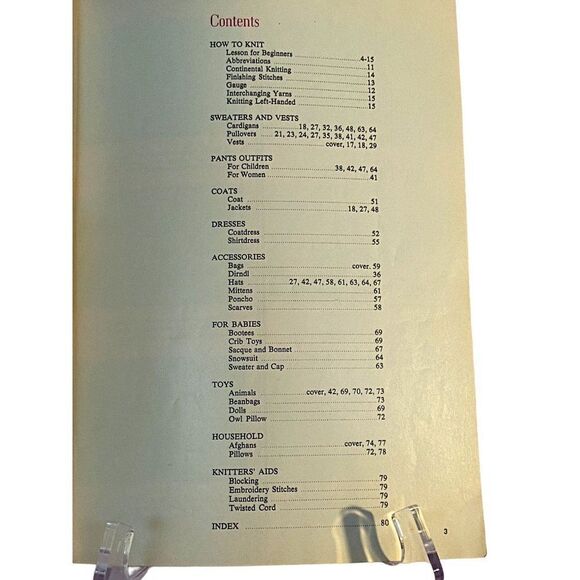 Vintage McCall's Knitting Book #5 Step-By-Step Instructions 65 Patterns 1960's - Picture 3 of 7